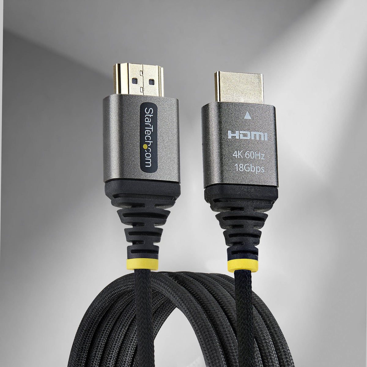 STARTECH HDMI cable 0,91 m HDMI Type A (Standard) Black, Silver (HDMI2-FLEX-4K60-3F) - Cartouches Certifiees