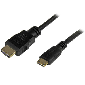 STARTECH HDMI cable 1,8 m HDMI Type A (Standard) HDMI Type C (Mini) Black (HDMIACMM6) - Cartouches Certifiees