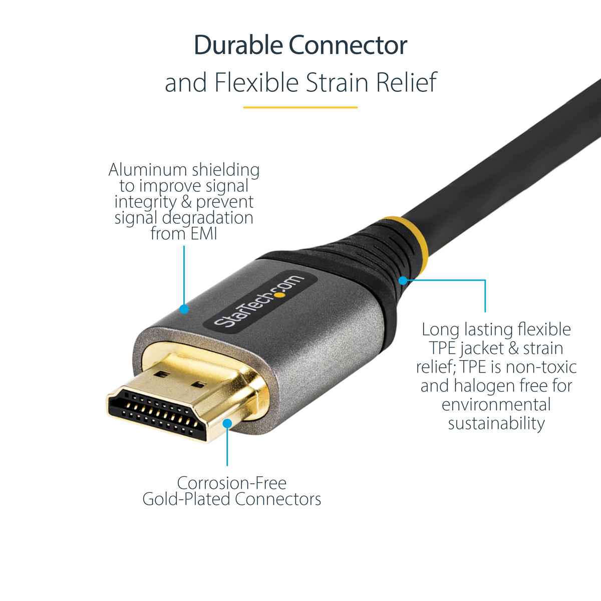 STARTECH HDMI cable 3 m HDMI Type A (Standard) Black, Grey (HDMM21V3M) - Cartouches Certifiees