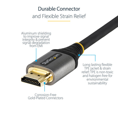 STARTECH HDMI cable 3 m HDMI Type A (Standard) Black, Grey (HDMM21V3M) - Cartouches Certifiees