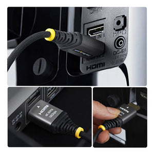 STARTECH HDMI cable 3 m HDMI Type A (Standard) Black, Silver (HDMI2-FLEX-4K60-10F) - Cartouches Certifiees