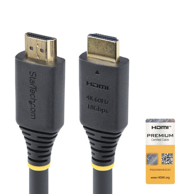 STARTECH HDMI cable 7,6 m HDMI Type A (Standard) Black (HDMI2-CABLE-4K60-25F) - Cartouches Certifiees
