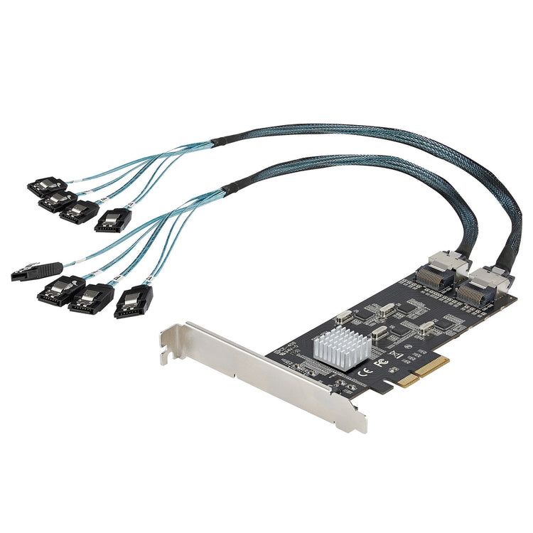 STARTECH interface cards/adapter Internal Mini-SAS (8P6G-PCIE-SATA-CARD) - Cartouches Certifiees