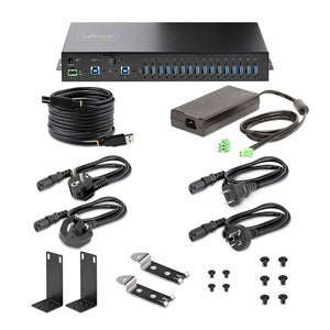 STARTECH interface hub 2 x USB 3.2 Gen 1 (3.1 Gen 1) Type-B 5000 Mbit/s Black (S5G16AINDS-USB-A-HUB) - Cartouches Certifiees