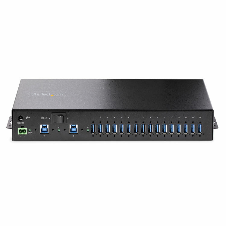 STARTECH interface hub 2 x USB 3.2 Gen 1 (3.1 Gen 1) Type-B 5000 Mbit/s Black (S5G16AINDS-USB-A-HUB) - Cartouches Certifiees