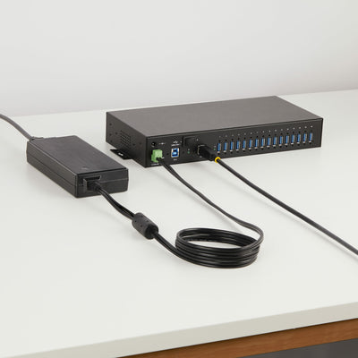 STARTECH interface hub 2 x USB 3.2 Gen 1 (3.1 Gen 1) Type-B 5000 Mbit/s Black (S5G16AINDS-USB-A-HUB) - Cartouches Certifiees
