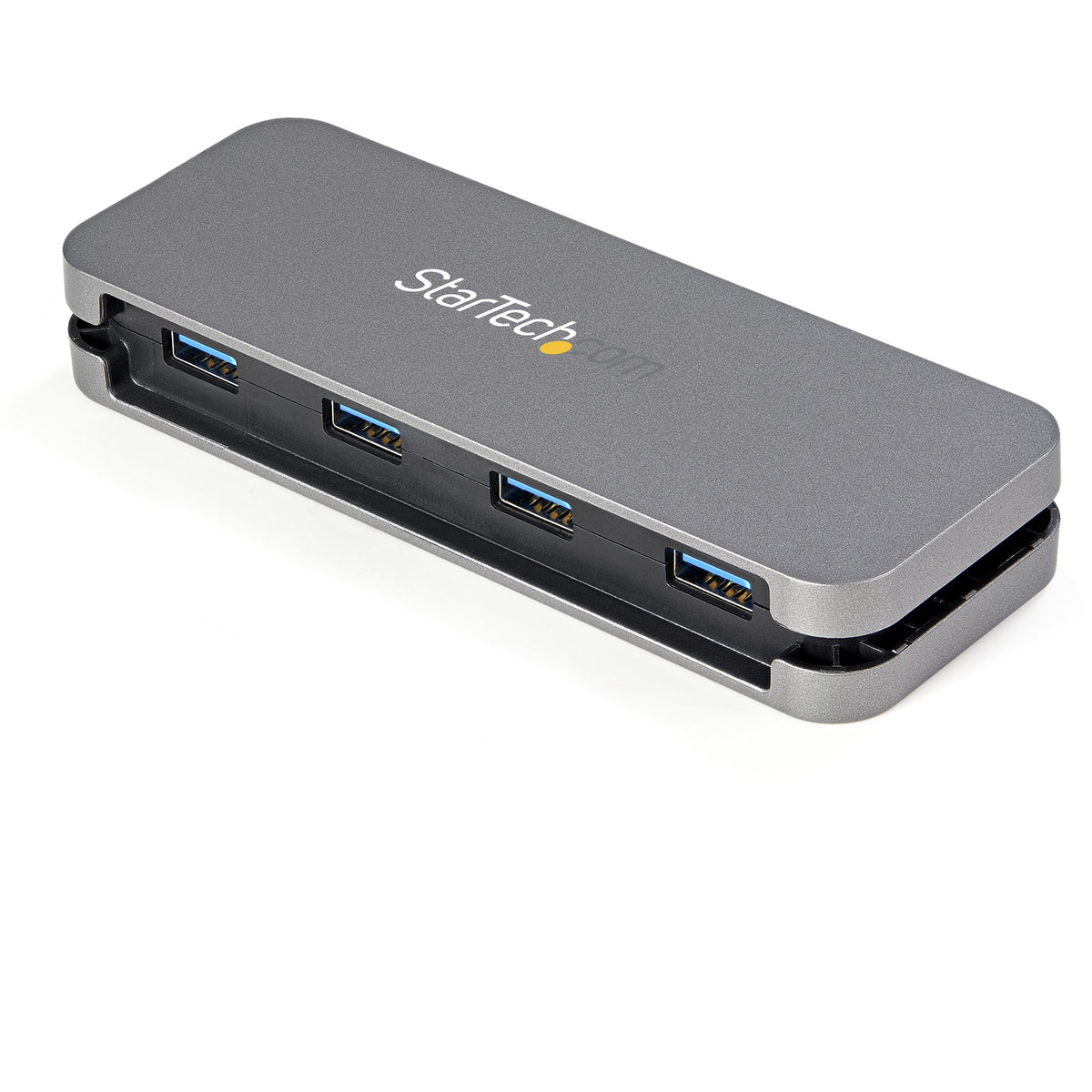 STARTECH interface hub USB 3.2 Gen 1 (3.1 Gen 1) Type-A 5000 Mbit/s Black, Grey (HB30AM4AB) - Cartouches Certifiees