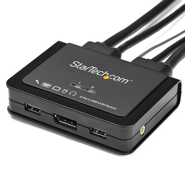 STARTECH KVM switch Black (SV211DPUA4K) - Cartouches Certifiees