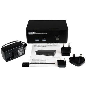 STARTECH KVM switch Black (SV231DPDDUA) - Cartouches Certifiees