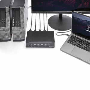 STARTECH KVM switch Rack mounting Black (SV431HDU3A2) - Cartouches Certifiees