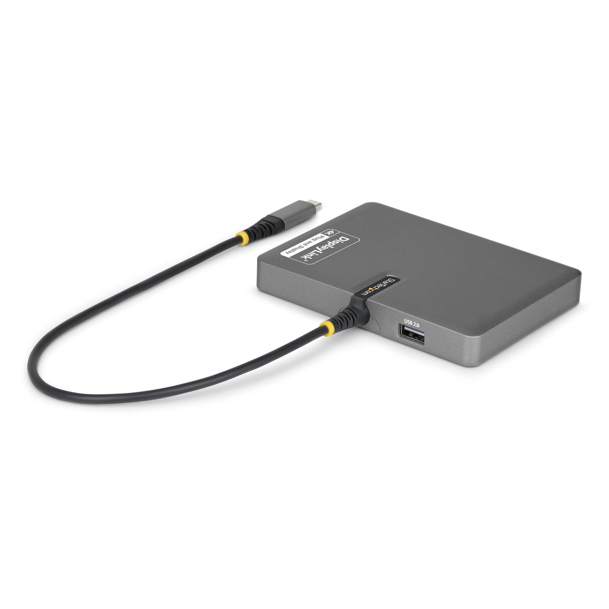 STARTECH laptop dock/port replicator Wired USB 3.2 Gen 1 (3.1 Gen 1) Type-C Grey (QUAD-USB-DP-ADAPT) - Cartouches Certifiees
