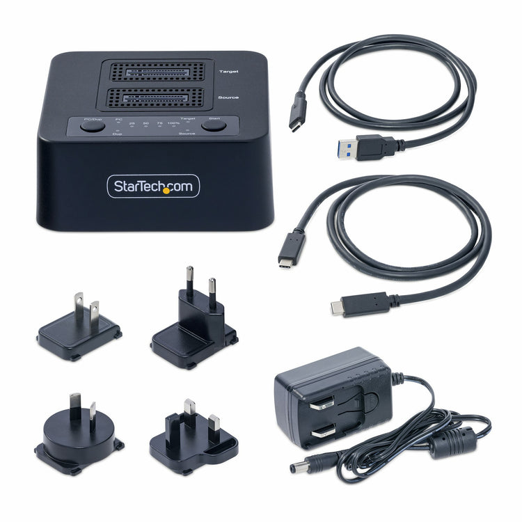 STARTECH media duplicator HDD/SSD duplicator Black 1 copies (M2-HDD-DUPLICATOR-N1) - Cartouches Certifiees