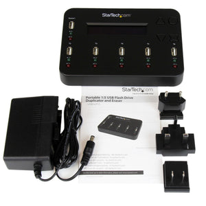STARTECH media duplicator USB flash drive duplicator Black 5 copies (USBDUP15) - Cartouches Certifiees