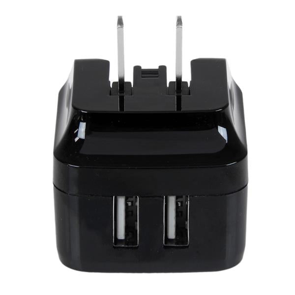 STARTECH mobile device charger Mobile phone, Smartphone, Tablet Black AC Indoor (USB2PACBK) - Cartouches Certifiees