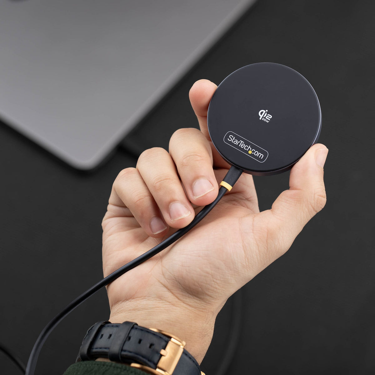 STARTECH mobile device charger Smartphone Black USB Wireless charging Indoor (1PB-WIRELESS-CHARGER) - Cartouches Certifiees