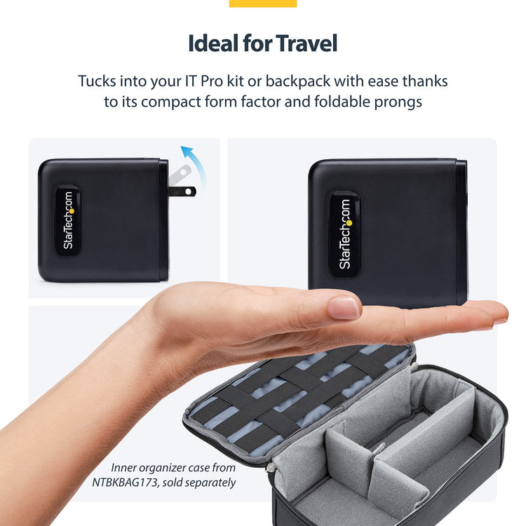 STARTECH mobile device charger Universal Black AC Fast charging Indoor (2210GN-WALL-CHARGER) - Cartouches Certifiees