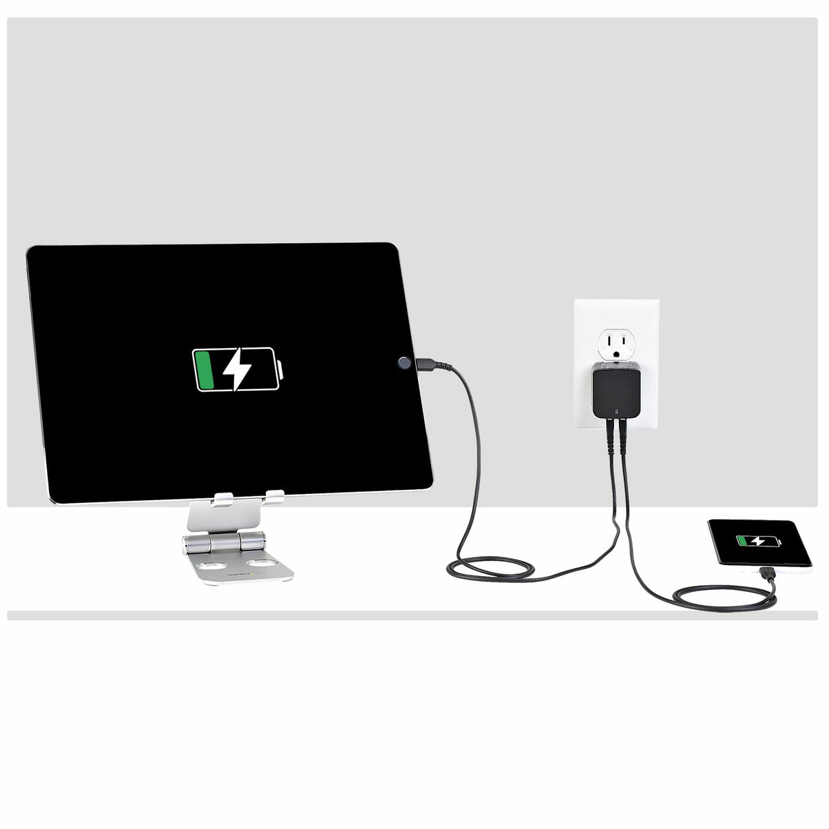 STARTECH mobile device charger Universal Black AC Indoor (USB2PACUBK) - Cartouches Certifiees