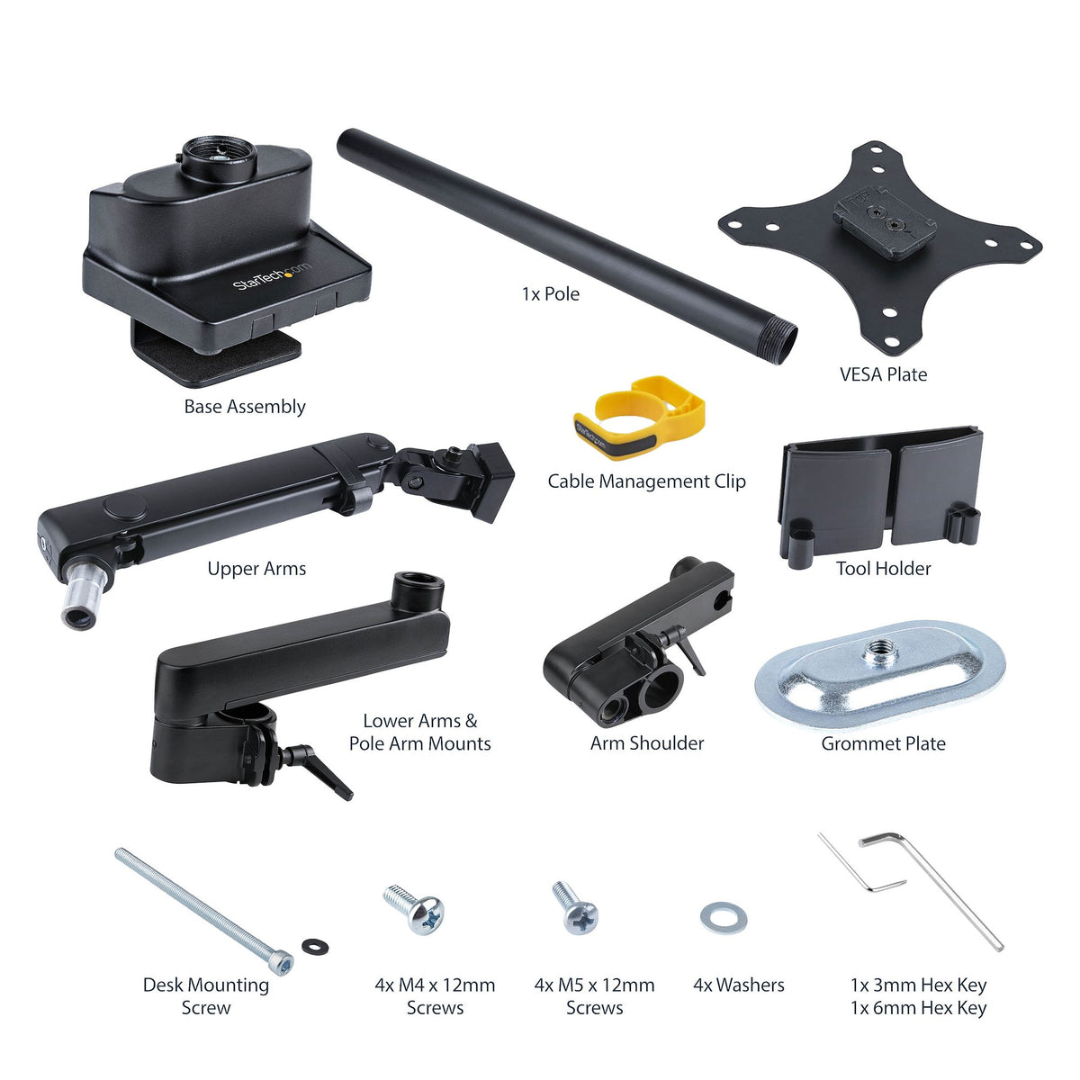 STARTECH monitor mount / stand 101,6 cm (40") Black (ARMPIVOT2) - Cartouches Certifiees
