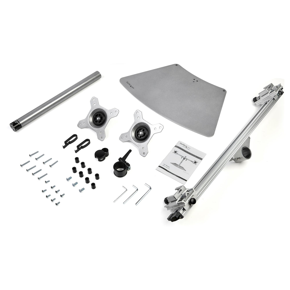 STARTECH monitor mount / stand 61 cm (24") Desk Stainless steel (ARMDUOSS) - Cartouches Certifiees
