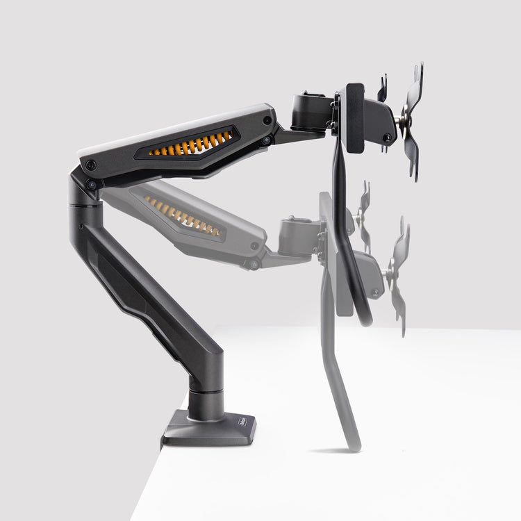 STARTECH monitor mount / stand 68,6 cm (27") Desk Black (H2M1AS2-MONITOR-ARM) - Cartouches Certifiees