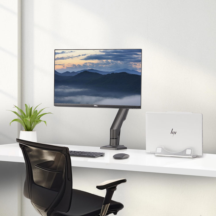 STARTECH monitor mount / stand 81,3 cm (32") Desk Black (H1M1AG2-MONITOR-ARM) - Cartouches Certifiees