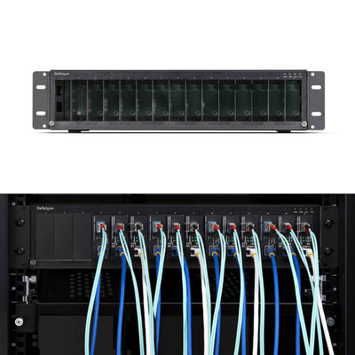 STARTECH network equipment chassis Black (MCM15-MEDIA-CHASSIS) - Cartouches Certifiees