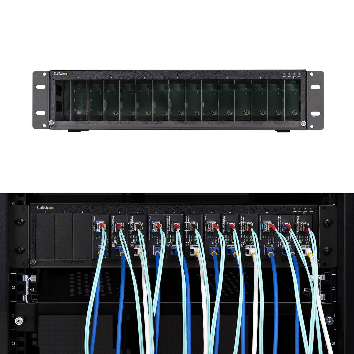 STARTECH network equipment chassis Black (MCM15-MEDIA-CHASSIS) - Cartouches Certifiees