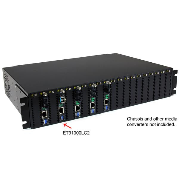 STARTECH network media converter 2000 Mbit/s 850 nm Multi-mode Black (ET91000LC2) - Cartouches Certifiees