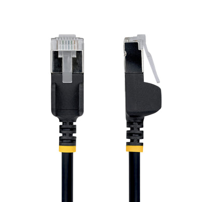 STARTECH networking cable Black 0,609 m Cat6a U/FTP (STP) Round (N6APATSTP34BKS-2FT) - Cartouches Certifiees