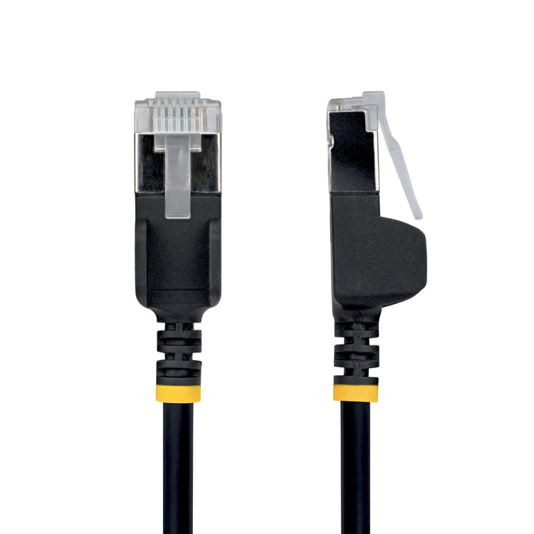 STARTECH networking cable Black 0,609 m Cat6a U/FTP (STP) Round (N6APATSTP34BKS-2FT) - Cartouches Certifiees
