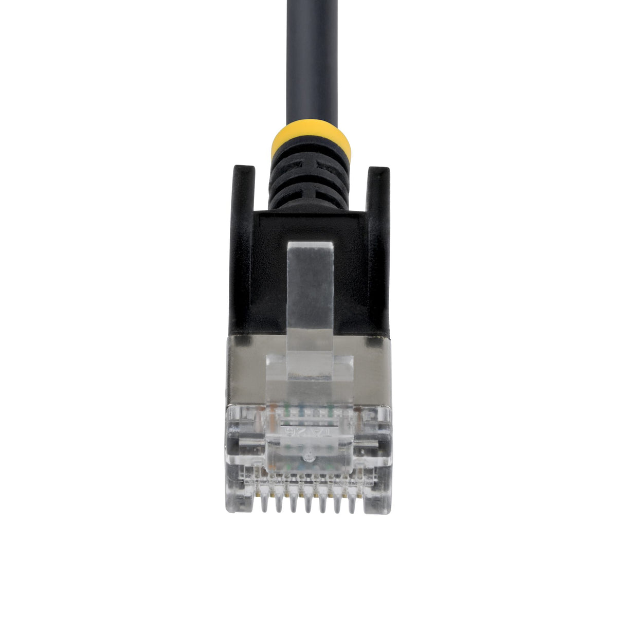 STARTECH networking cable Black 0,609 m Cat6a U/FTP (STP) Round (N6APATSTP34BKS-2FT) - Cartouches Certifiees