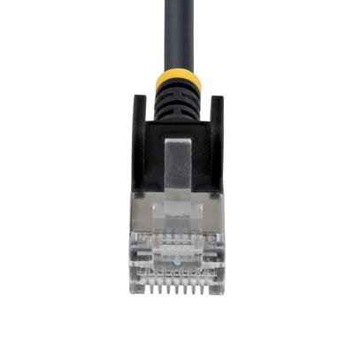 STARTECH networking cable Black 0,609 m Cat6a U/FTP (STP) Round (N6APATSTP34BKS-2FT) - Cartouches Certifiees