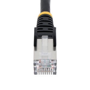 STARTECH networking cable Black 2,1 m S/FTP (S-STP) Round (NLBK-7F-CAT6A-PATCH) - Cartouches Certifiees