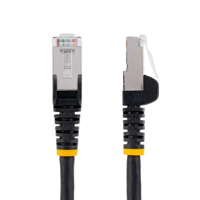 STARTECH networking cable Black 30,5 m Cat6a S/FTP (S-STP) Round (NLBK-100F-6A-PATCH) - Cartouches Certifiees