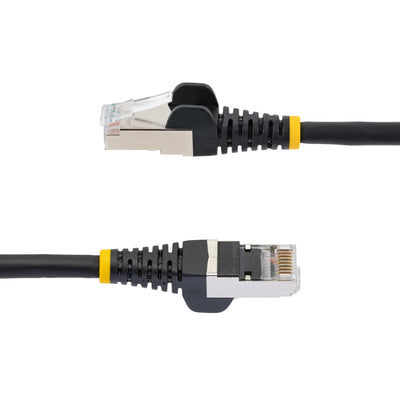 STARTECH networking cable Black 30,5 m Cat6a S/FTP (S-STP) Round (NLBK-100F-6A-PATCH) - Cartouches Certifiees