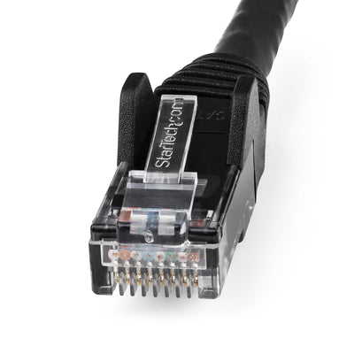 STARTECH networking cable Black 4,6 m Cat6 U/UTP (UTP) Round (N6LPATCH15BK) - Cartouches Certifiees