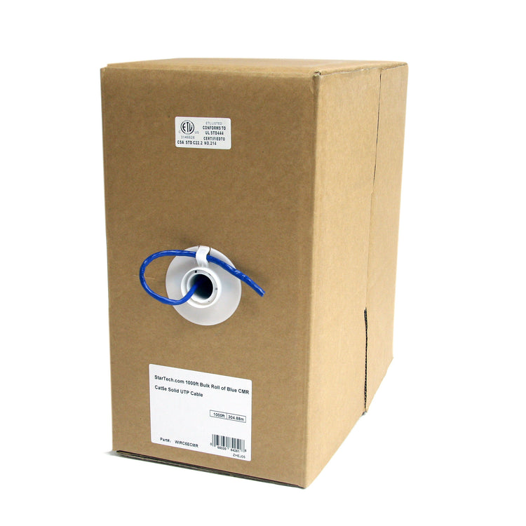 STARTECH networking cable Blue 304,9 m Cat5e U/UTP (UTP) (WIRC5ECMR) - Cartouches Certifiees