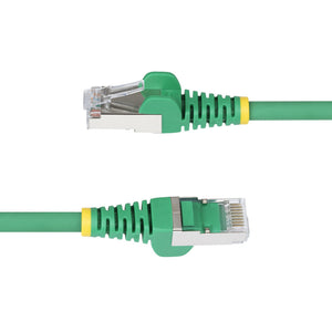 STARTECH networking cable Green 0,305 m S/FTP (S-STP) Round (NLGN-1F-CAT6A-PATCH) - Cartouches Certifiees
