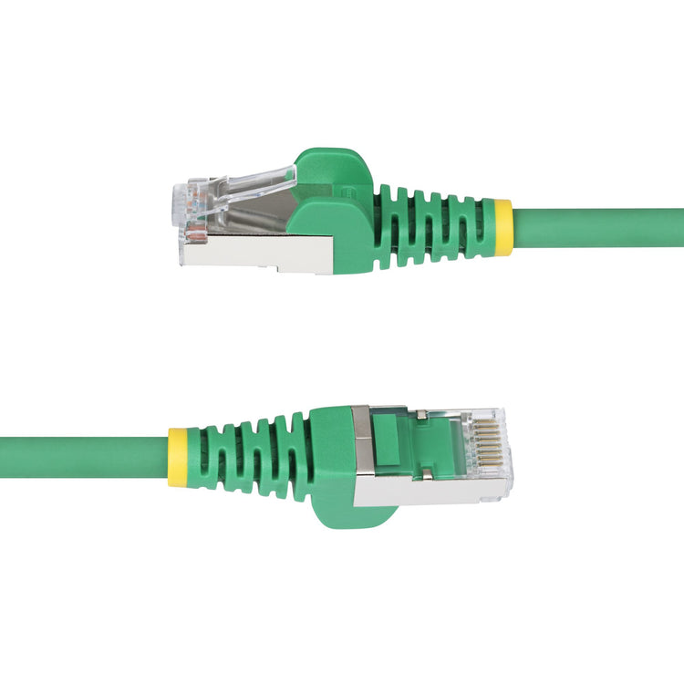 STARTECH networking cable Green 15,2 m S/FTP (S-STP) Round (NLGN-50F-CAT6A-PATCH) - Cartouches Certifiees