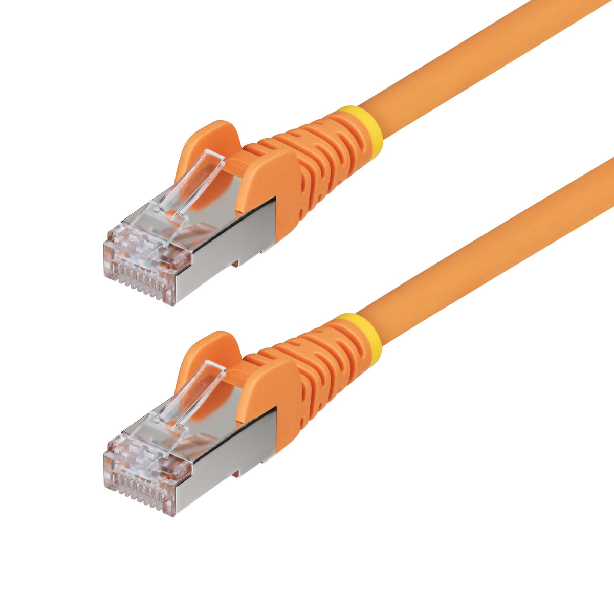 STARTECH networking cable Orange 0,305 m S/FTP (S-STP) Round (NLOR-1F-CAT6A-PATCH) - Cartouches Certifiees