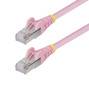 STARTECH networking cable Pink 0,2 m S/FTP (S-STP) Round (NLPN-6IN-CAT6A-PATCH) - Cartouches Certifiees