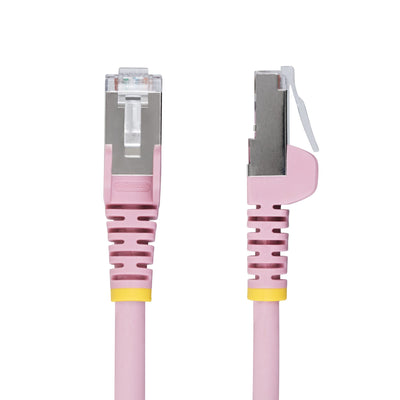 STARTECH networking cable Pink 0,2 m S/FTP (S-STP) Round (NLPN-6IN-CAT6A-PATCH) - Cartouches Certifiees