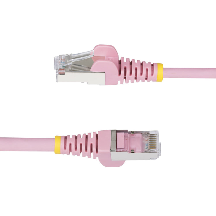 STARTECH networking cable Pink 0,2 m S/FTP (S-STP) Round (NLPN-6IN-CAT6A-PATCH) - Cartouches Certifiees