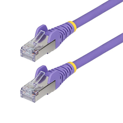 STARTECH networking cable Purple 0,305 m S/FTP (S-STP) Round (NLPL-1F-CAT6A-PATCH) - Cartouches Certifiees