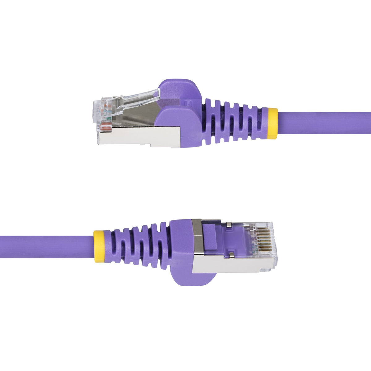 STARTECH networking cable Purple 0,305 m S/FTP (S-STP) Round (NLPL-1F-CAT6A-PATCH) - Cartouches Certifiees
