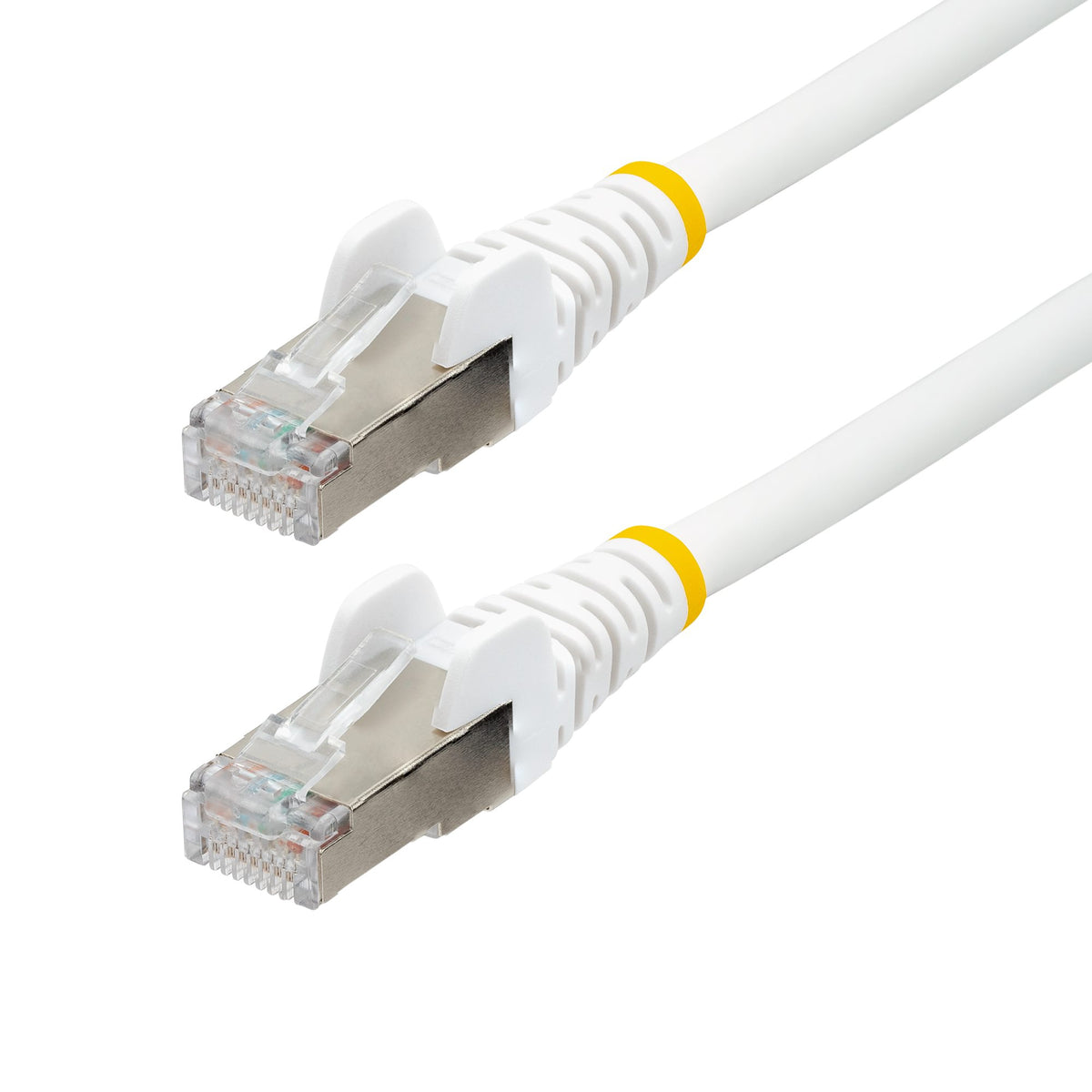 STARTECH networking cable White 15,2 m S/FTP (S-STP) Round (NLWH-50F-CAT6A-PATCH) - Cartouches Certifiees