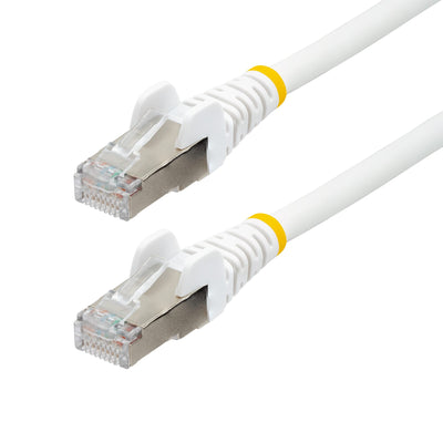 STARTECH networking cable White 15,2 m S/FTP (S-STP) Round (NLWH-50F-CAT6A-PATCH) - Cartouches Certifiees