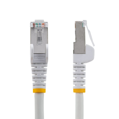 STARTECH networking cable White 15,2 m S/FTP (S-STP) Round (NLWH-50F-CAT6A-PATCH) - Cartouches Certifiees