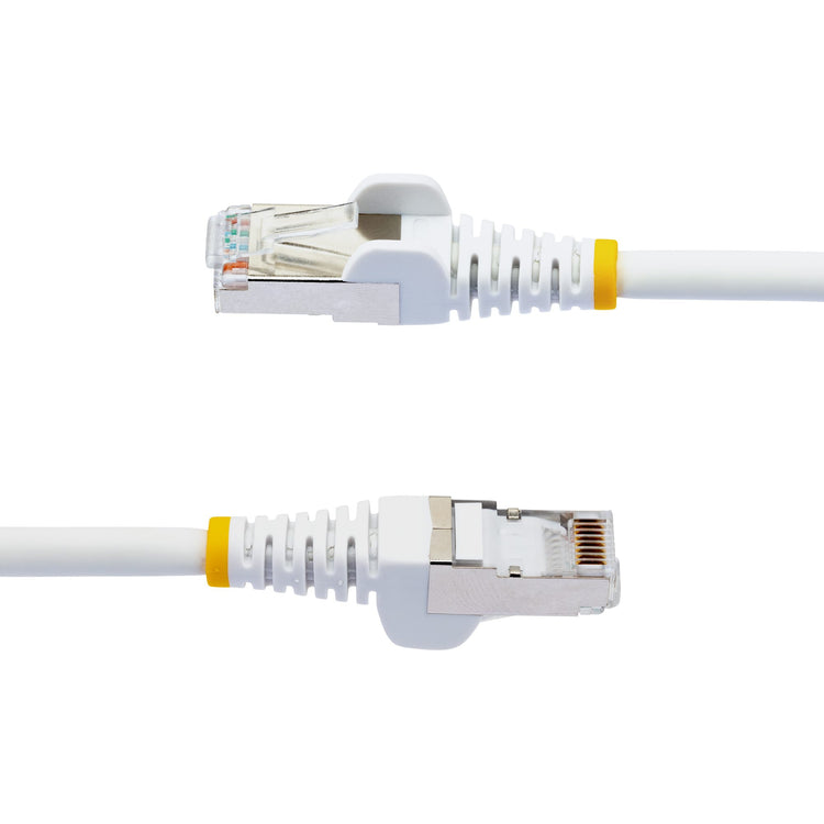 STARTECH networking cable White 15,2 m S/FTP (S-STP) Round (NLWH-50F-CAT6A-PATCH) - Cartouches Certifiees
