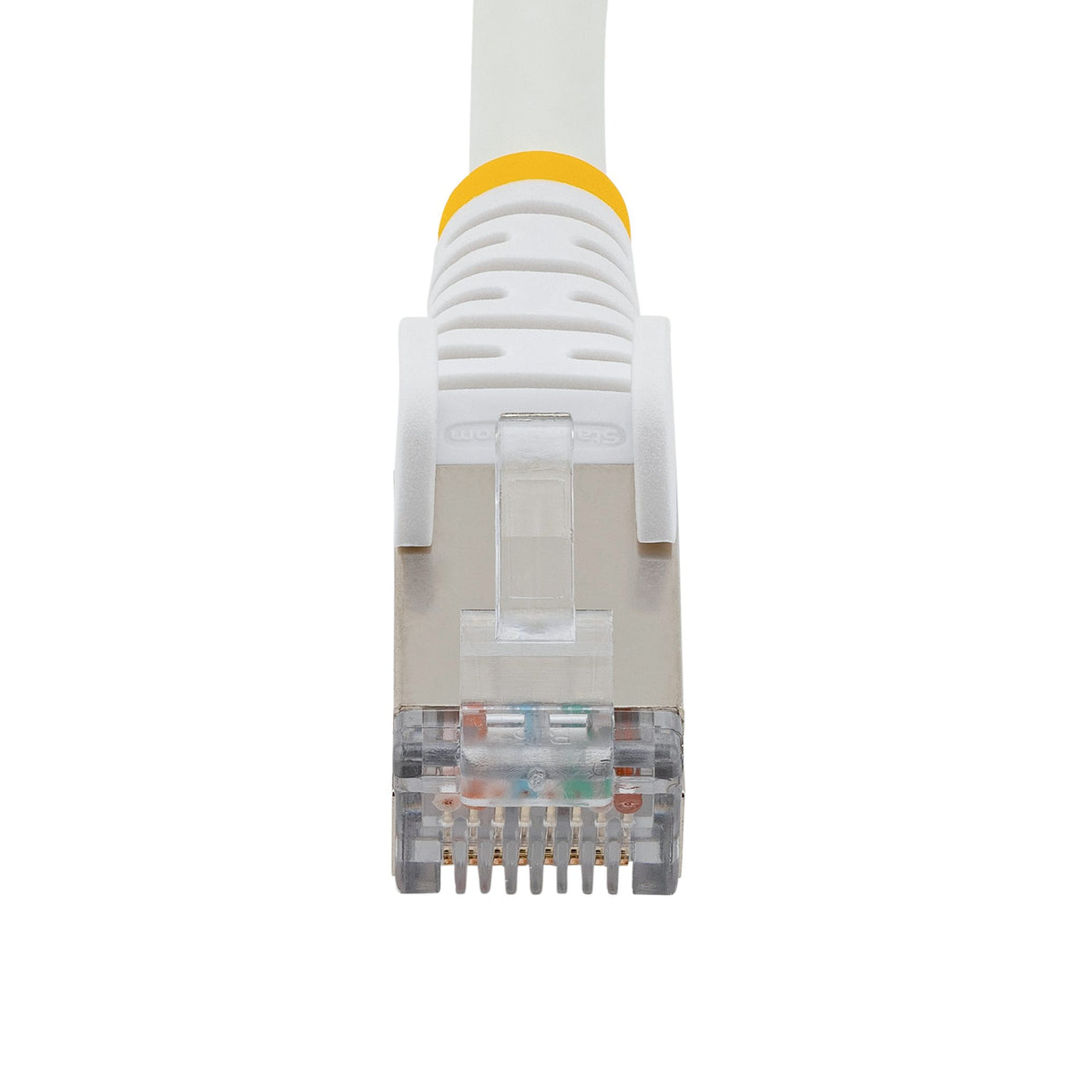 STARTECH networking cable White 15,2 m S/FTP (S-STP) Round (NLWH-50F-CAT6A-PATCH) - Cartouches Certifiees